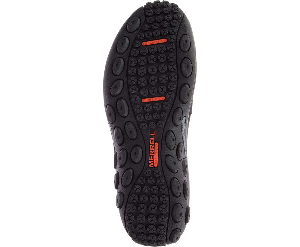 Merrell Slip Ons Black - Jungle Moc Leather SR - Mens 31ECXQGFJ